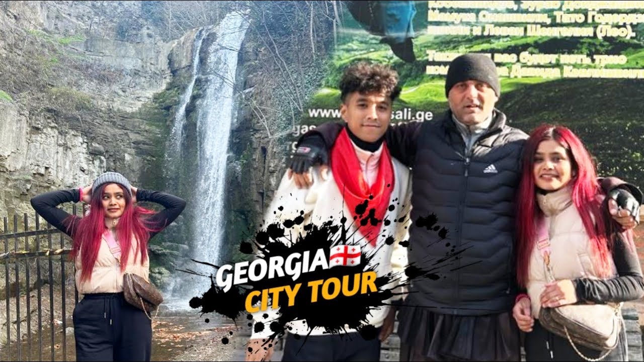 Georgia 🇬🇪 Day 3 || Tbilisi City Tour || Explore Leghvtakhevi waterfall & Peace Bridge 🌉