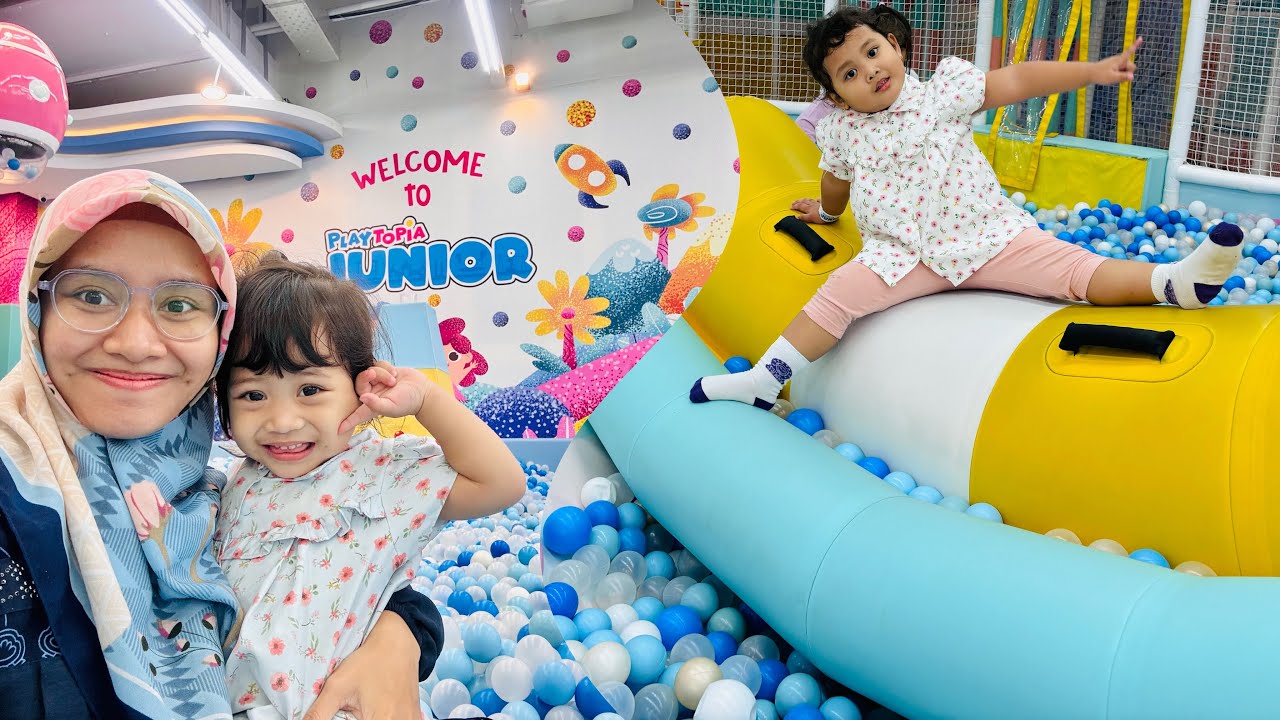 PLAYTOPIA MARGO CITY DEPOK|MANDI BOLA BANYAK SEKALI|NAIK PEROSOTAN,ODONG MOBIL KUDA#playtopiajunior