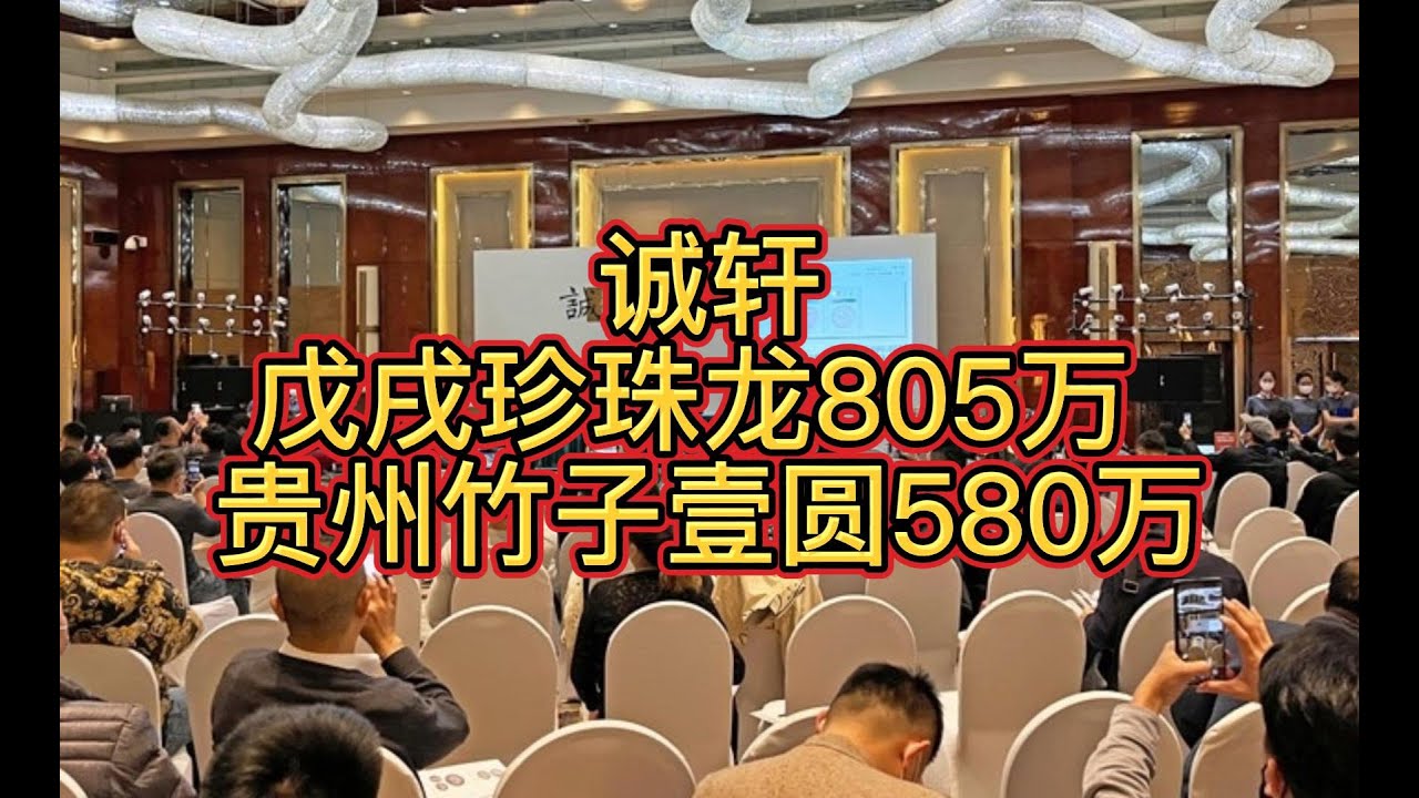 诚轩 戊戌珍珠龙805万 贵州竹子壹圆580万 @unifistreamyxinfo