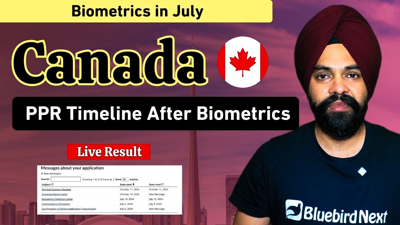 Canada Tourist Visa PPR Timeline After Biometrics || Canada Visitor Visa Process Time