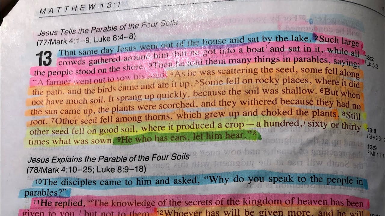 Matthew Chapter 13 Verses 1-35