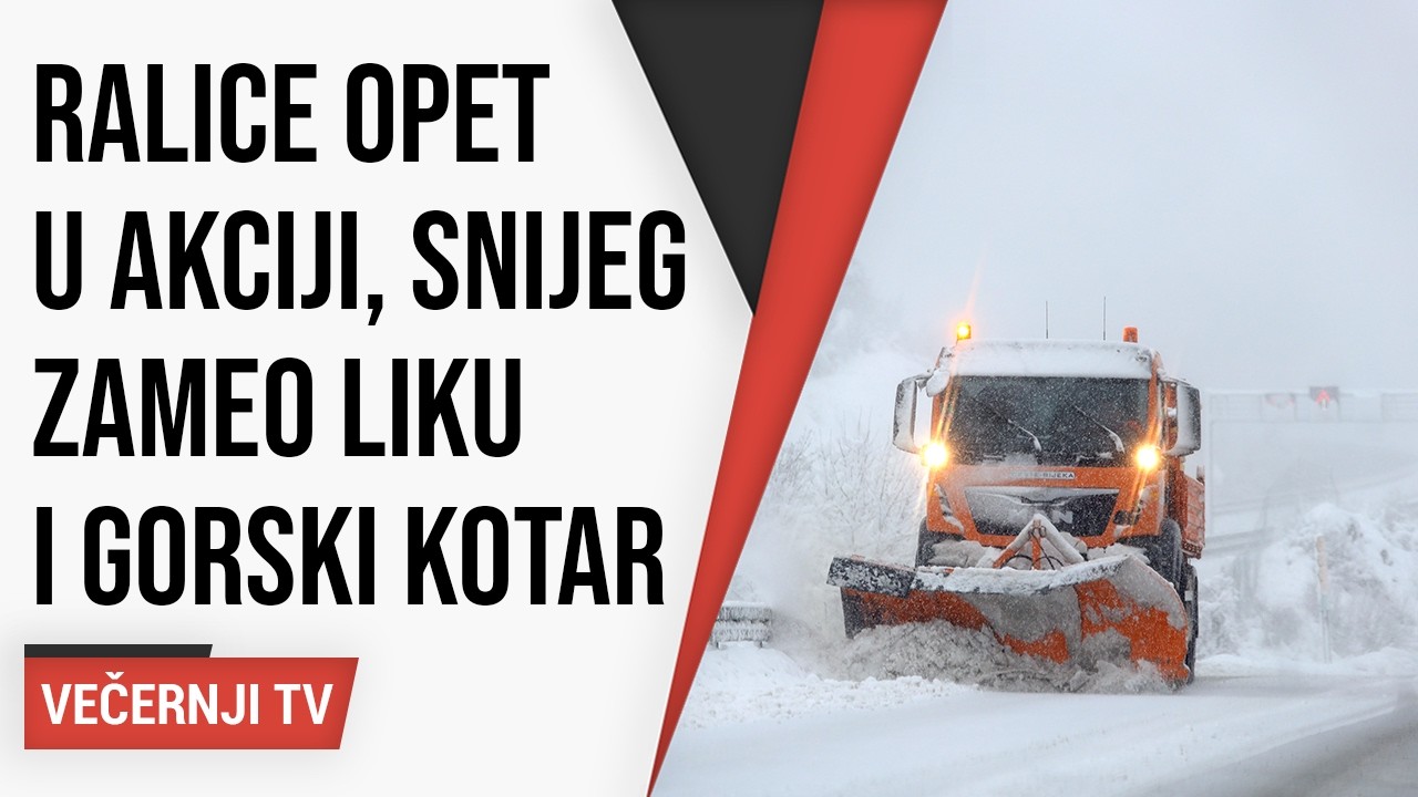 Ralice opet u akciji, snijeg zameo Liku i Gorski kotar. HAK: Odgodite put ako možete