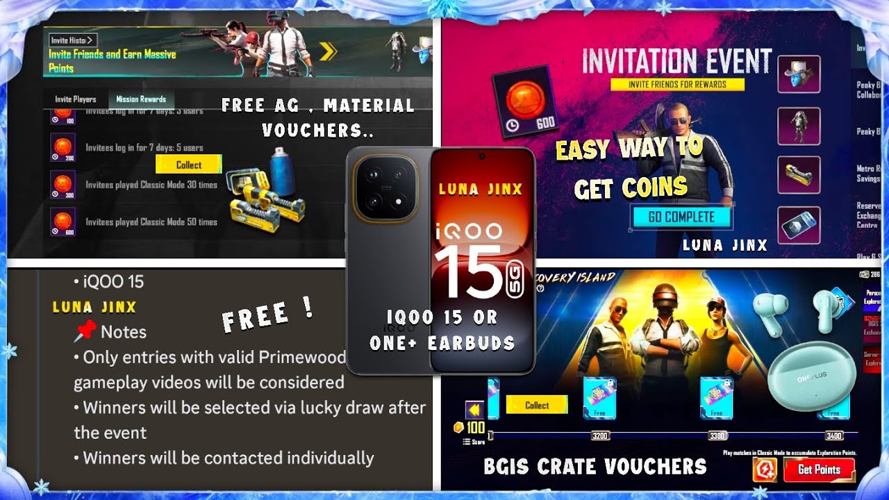 PLAY PRIMEWOOD GENESIS ( IQOO 15 OR 1+ EARBUDS ) | INVITATION EVENT FREE MATERIAL | AG | VOUCHERS