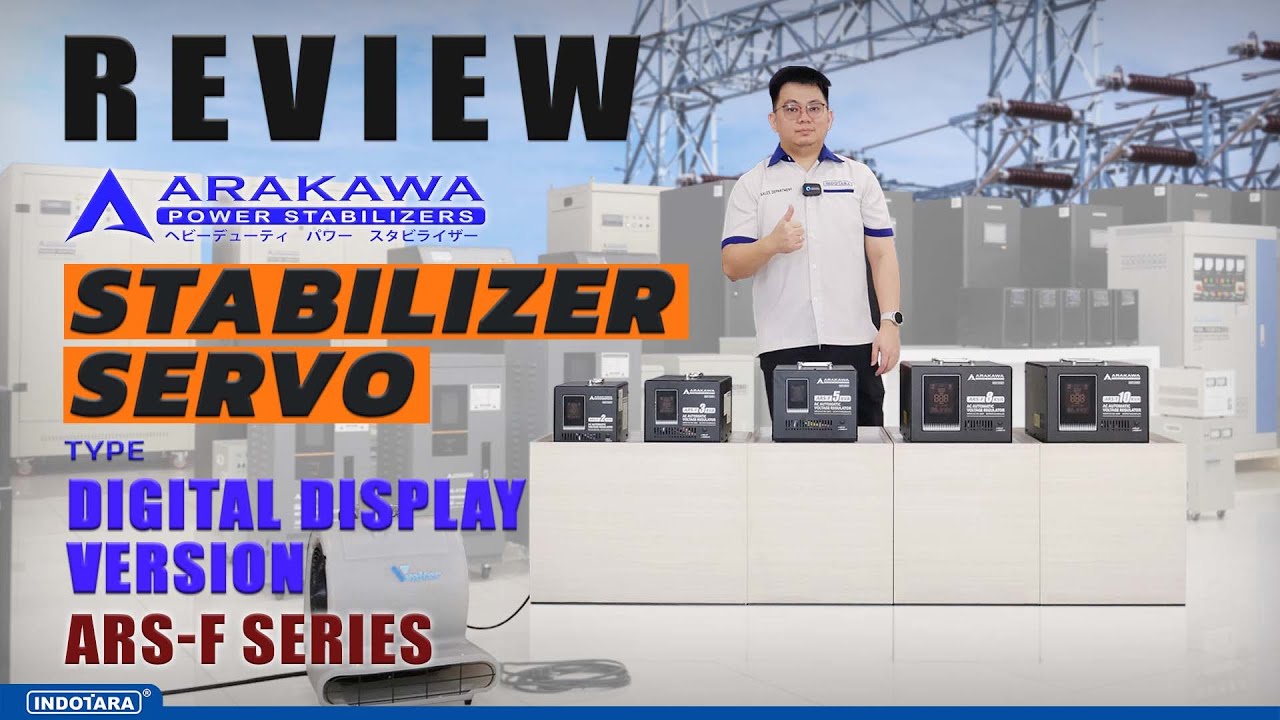 REVIEW VOLTAGE STABILIZER ARAKAWA ARS-F SERIES DENGAN DISPLAY DIGITAL & FITUR SOFTSTART