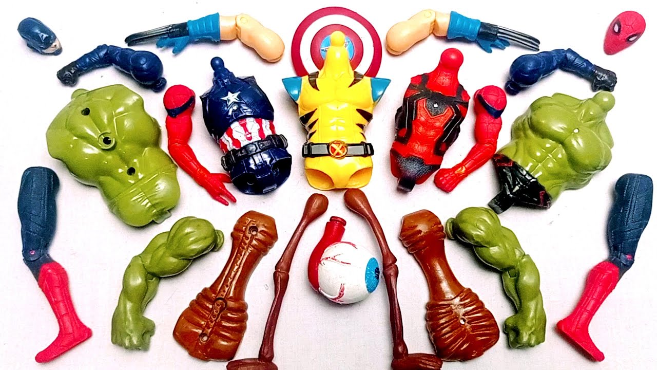 MARVEL SUPERHERO TOYS SIREN HEAD HULK CAPTAIN AMERICA WOLVERINE SPIDERMAN AVENGERS ASSEMBLE TOYS