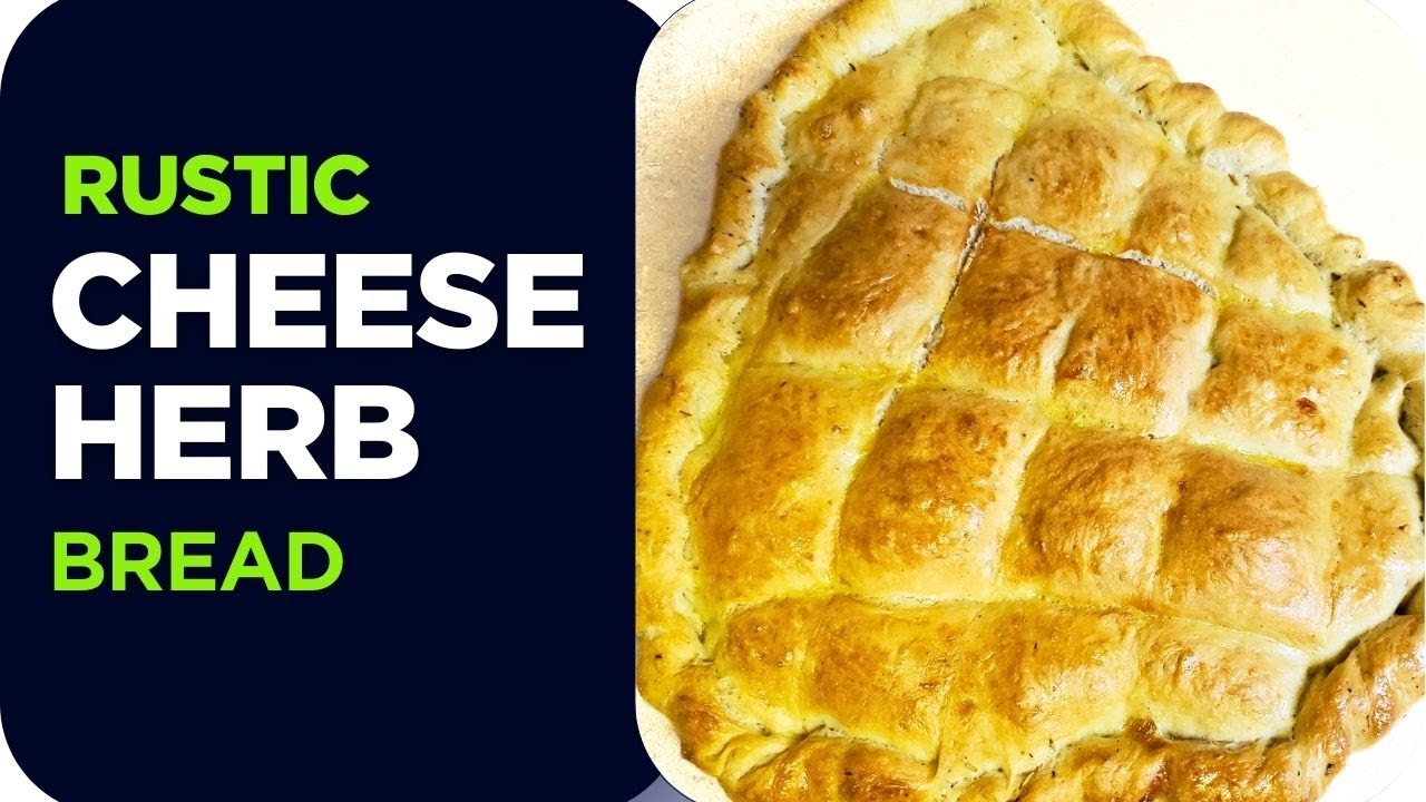 Making Rustic Cheese & Herb Bread | Crusty, Full of Flavor. Cheese & Herbs in Every Crumb w/ RECIPE
