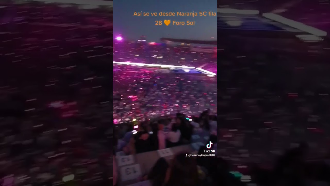 Foro Sol zona naranja 5C fila 28 🧡