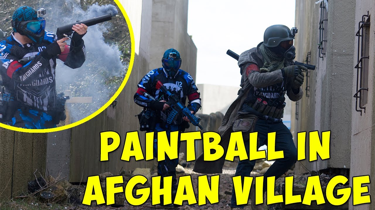 Playing Paintball in an Abandoned Village - Paintball VLOG