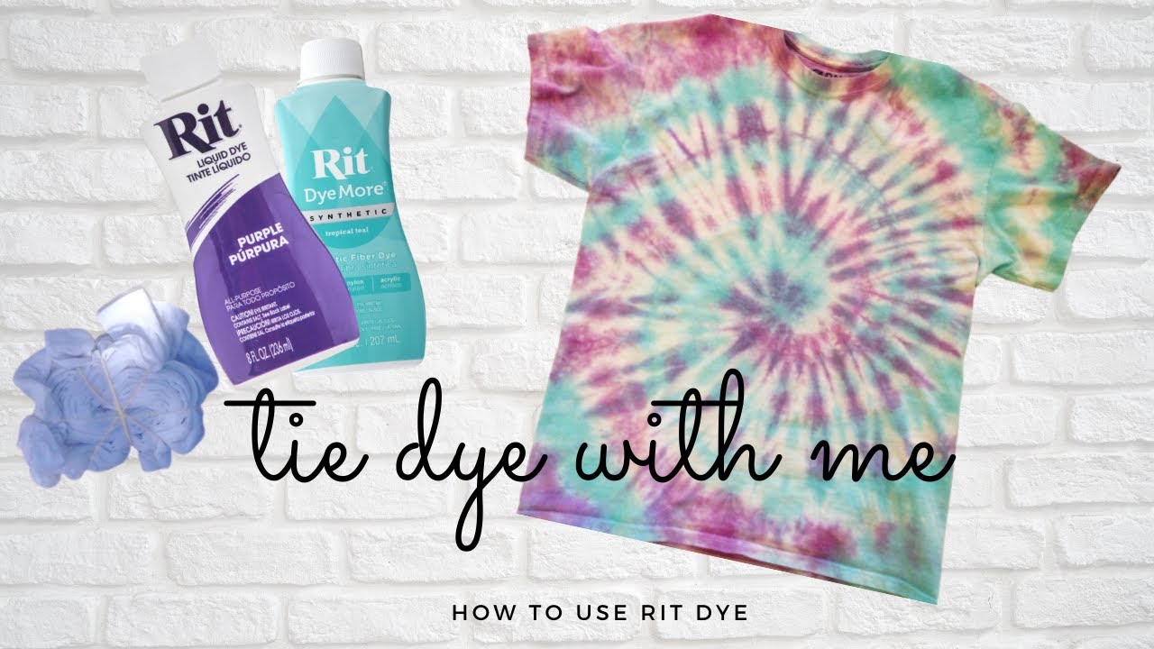tie dye with me! //how to tie dye with RIT dye
