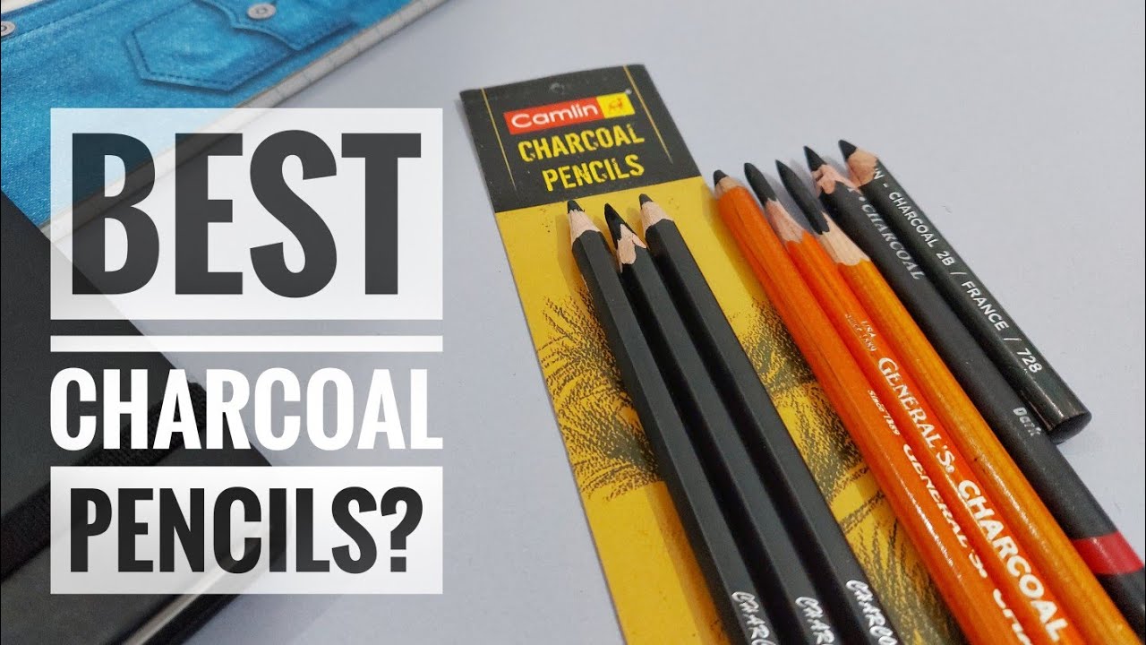 Best Charcoal pencils for Artists//Camlin, General, Derwent, Conte'Paris