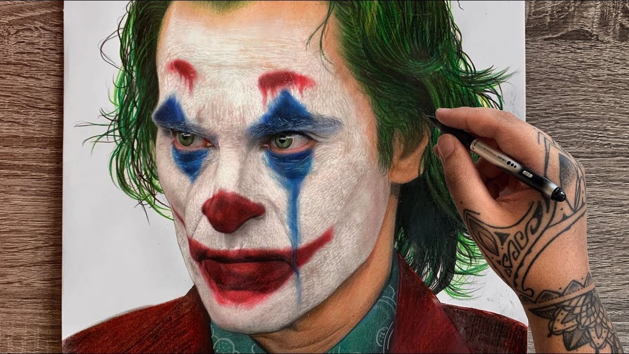 Drawing Joker | Joaquin Phoenix