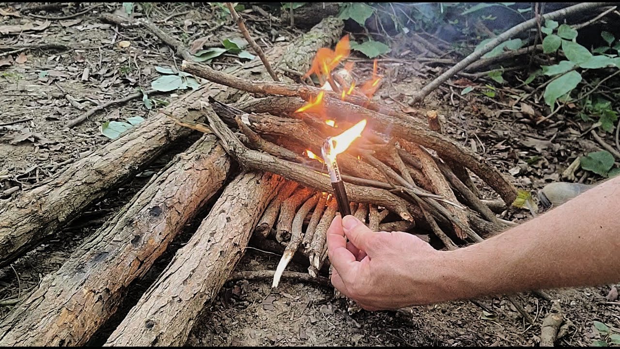 How to start a fire using a Sharpie marker