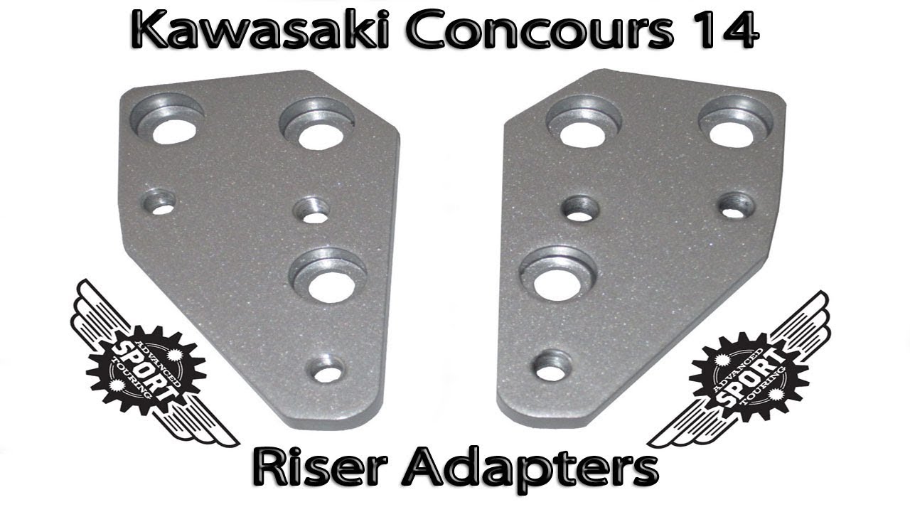Concours 14 Riser Adapters FULL Install Video 1400GTR
