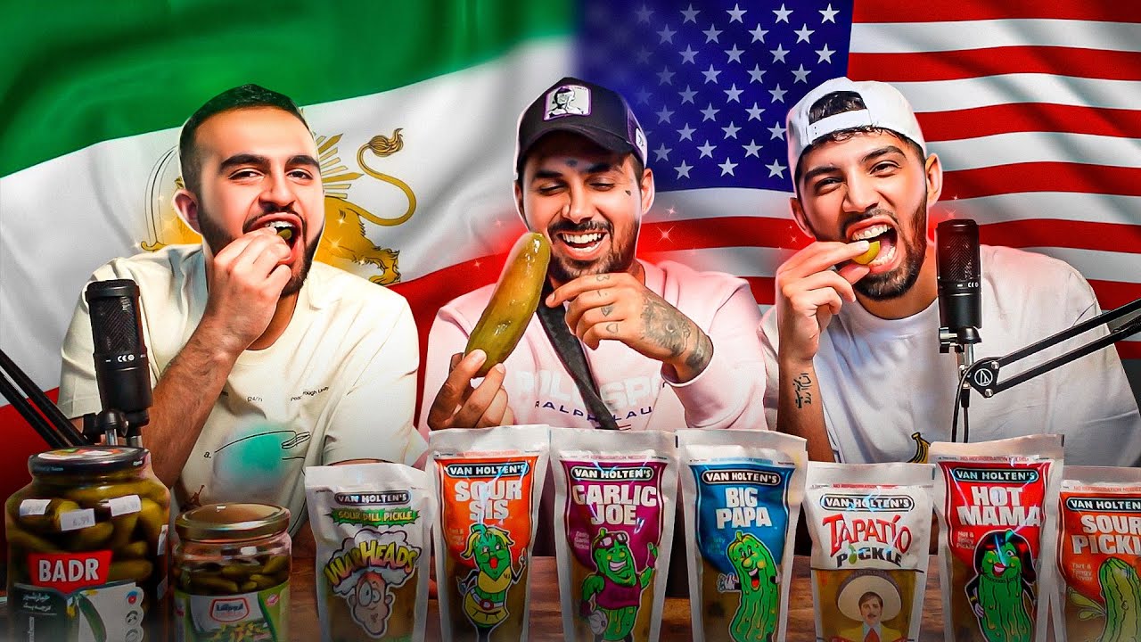🤤تست انواع خیارشور با پوتک🥒| آمریکایی بهتره یا ایرانی؟