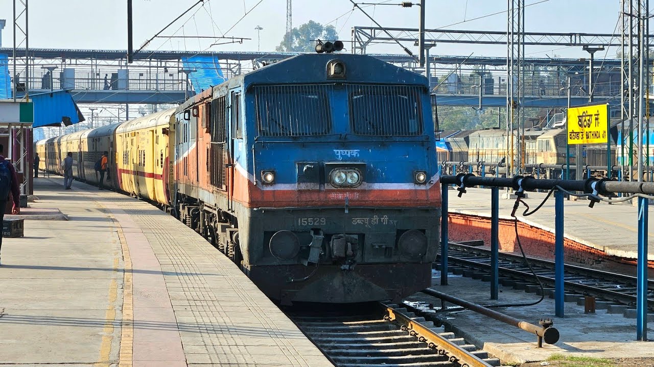 Journey in Bathinda Fazilka Passenger with power TKD WDP 3A !!