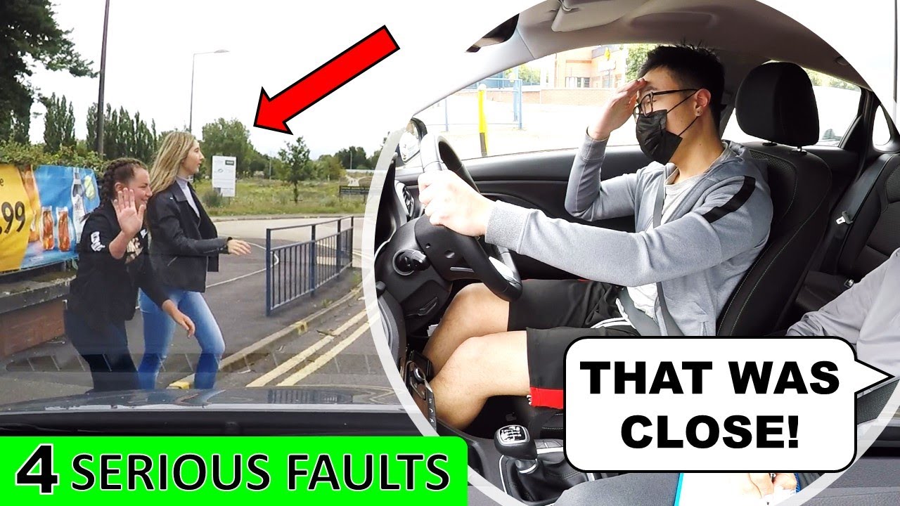 He Didn't See The Pedestrians | INSTANT DRIVING TEST FAIL