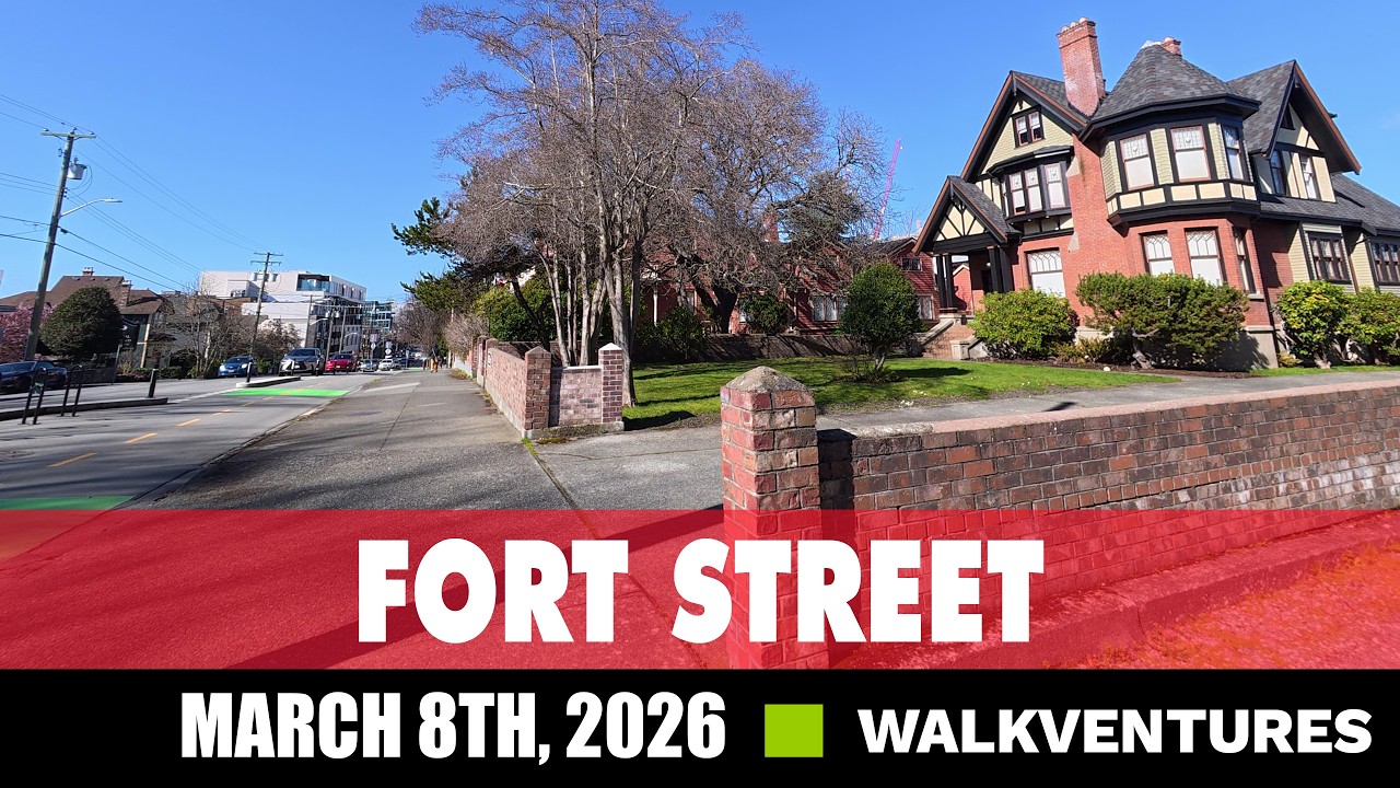 Fort Street Walking Tour Victoria BC Canada [4K] March 8th, 2026