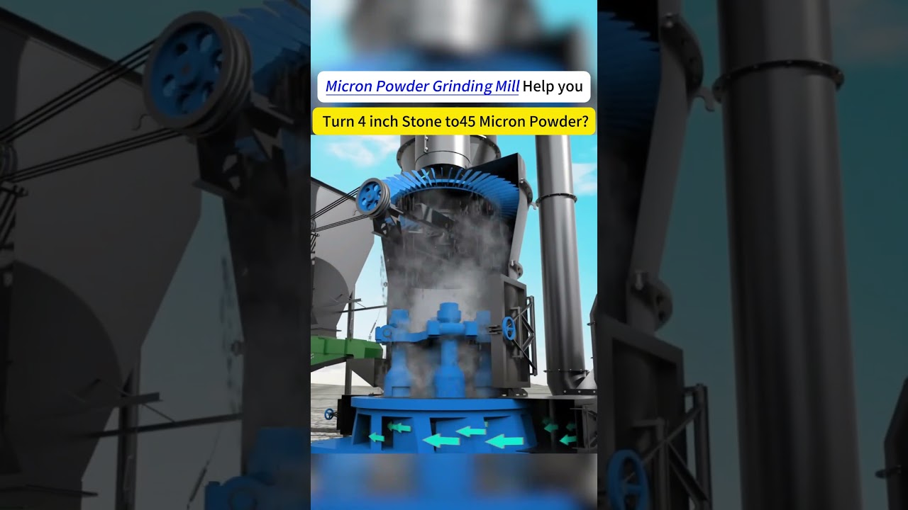 Micron Powder Grinding Mill. Turning Stone, Mineral, Steel Slag into 45 Micron Ultra-Fine Powder