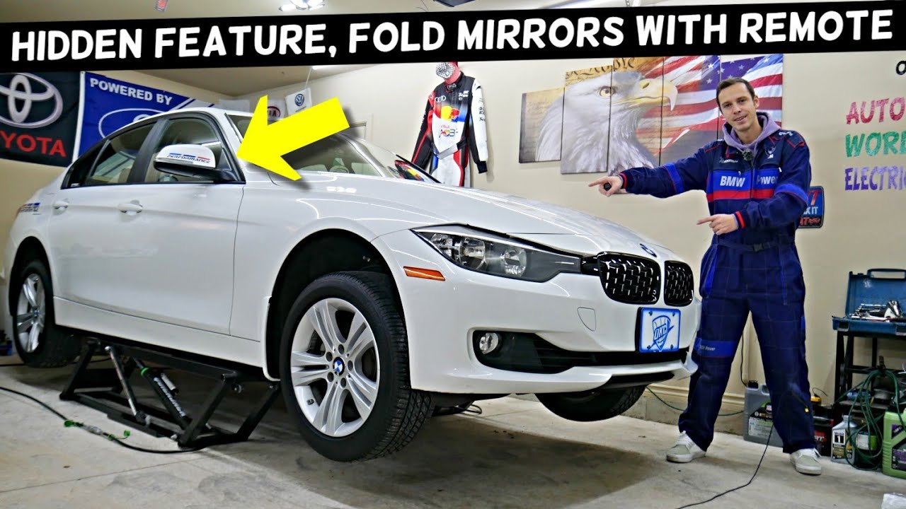 BMW HIDDEN FEATURE FOLD MIRRORS WHEN LOCK CAR BMW F30 F31 F32 F33 F36