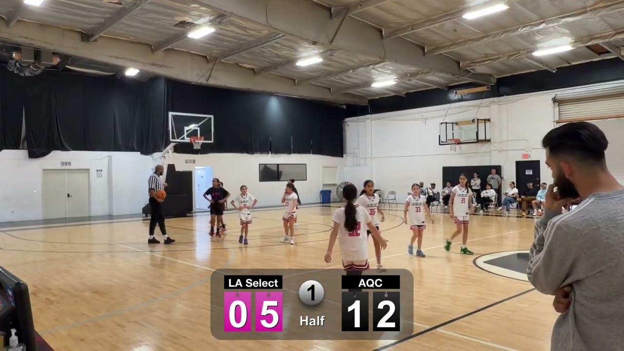 LA Select 5th grade girls 17 v AOC Blue 25