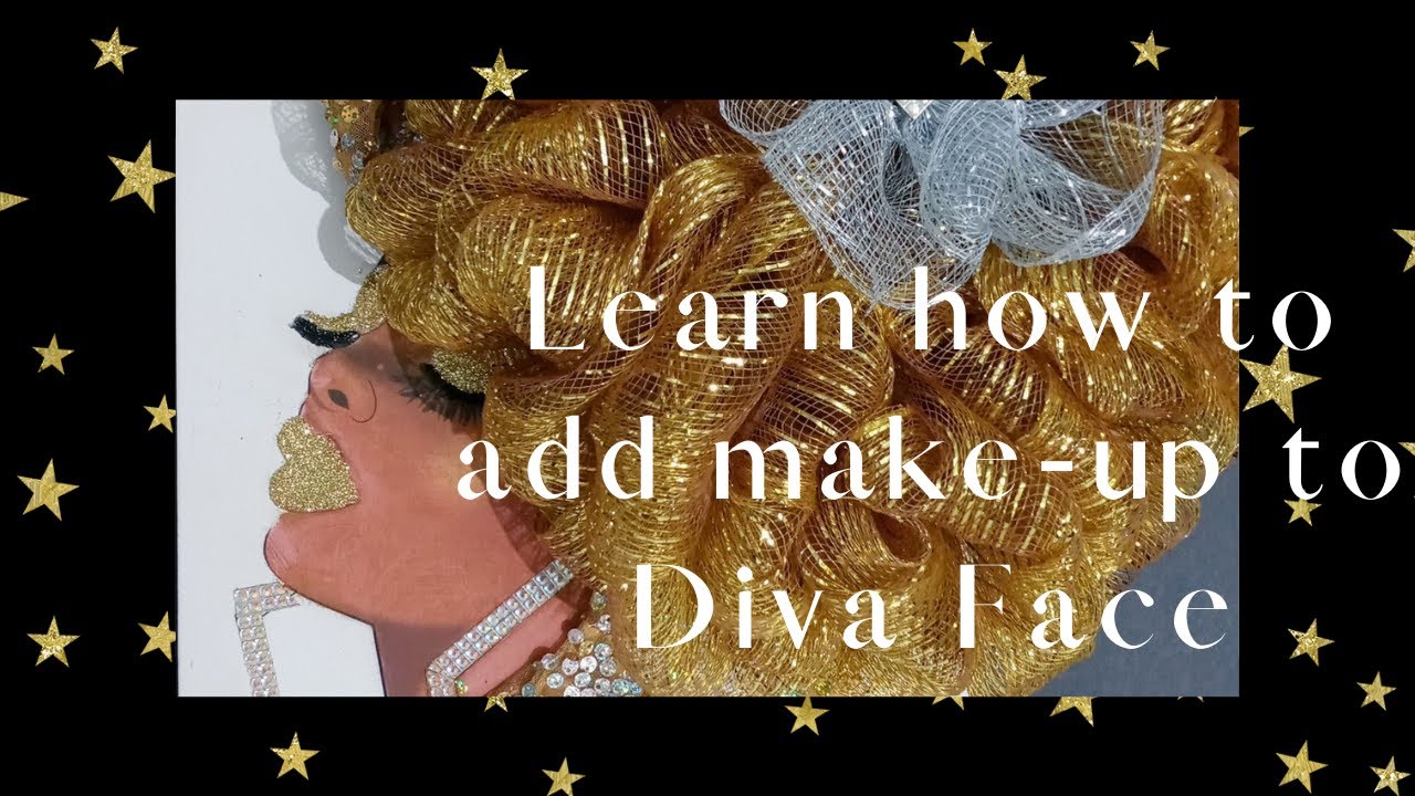Diva make up with Dollar Tree glitter