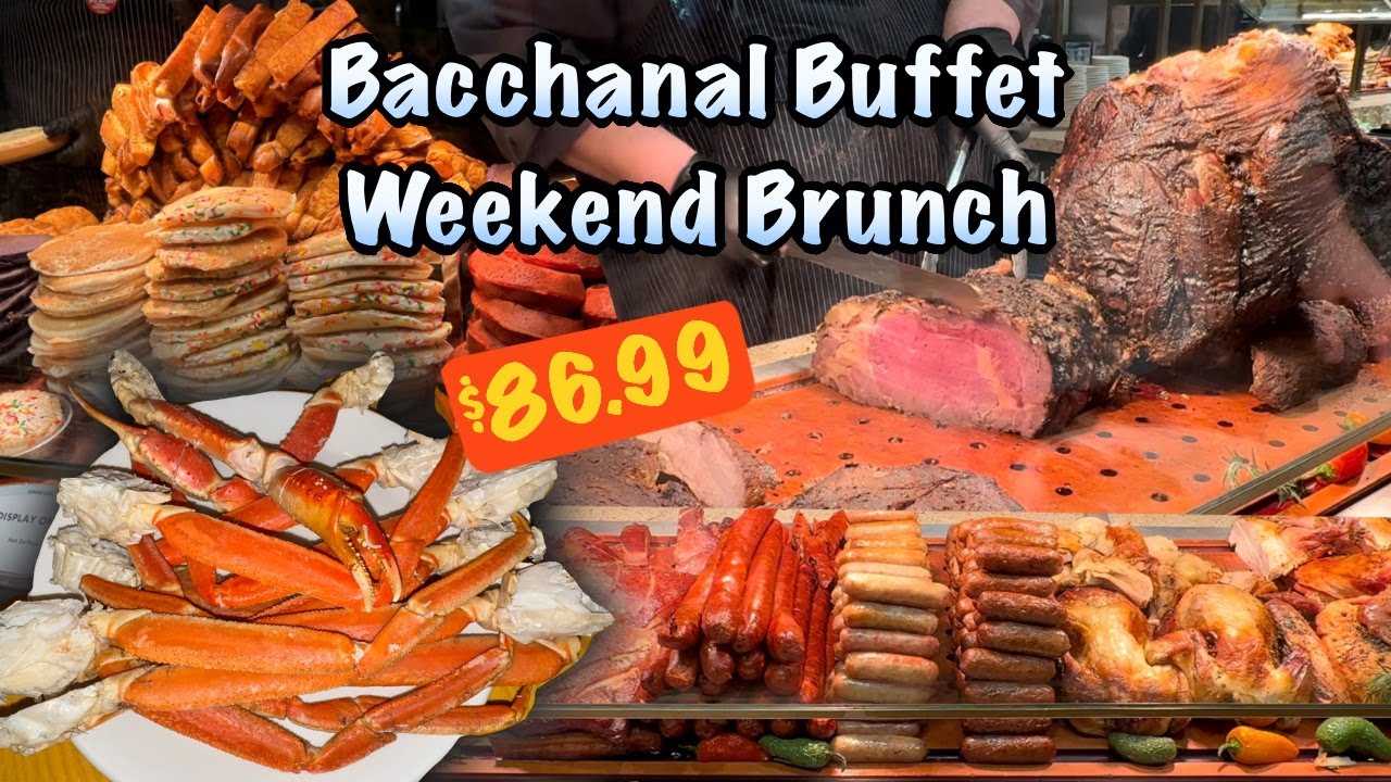 Caesars Bacchanal Buffet COMPLETE Tour | The LARGEST Buffet in Las Vegas