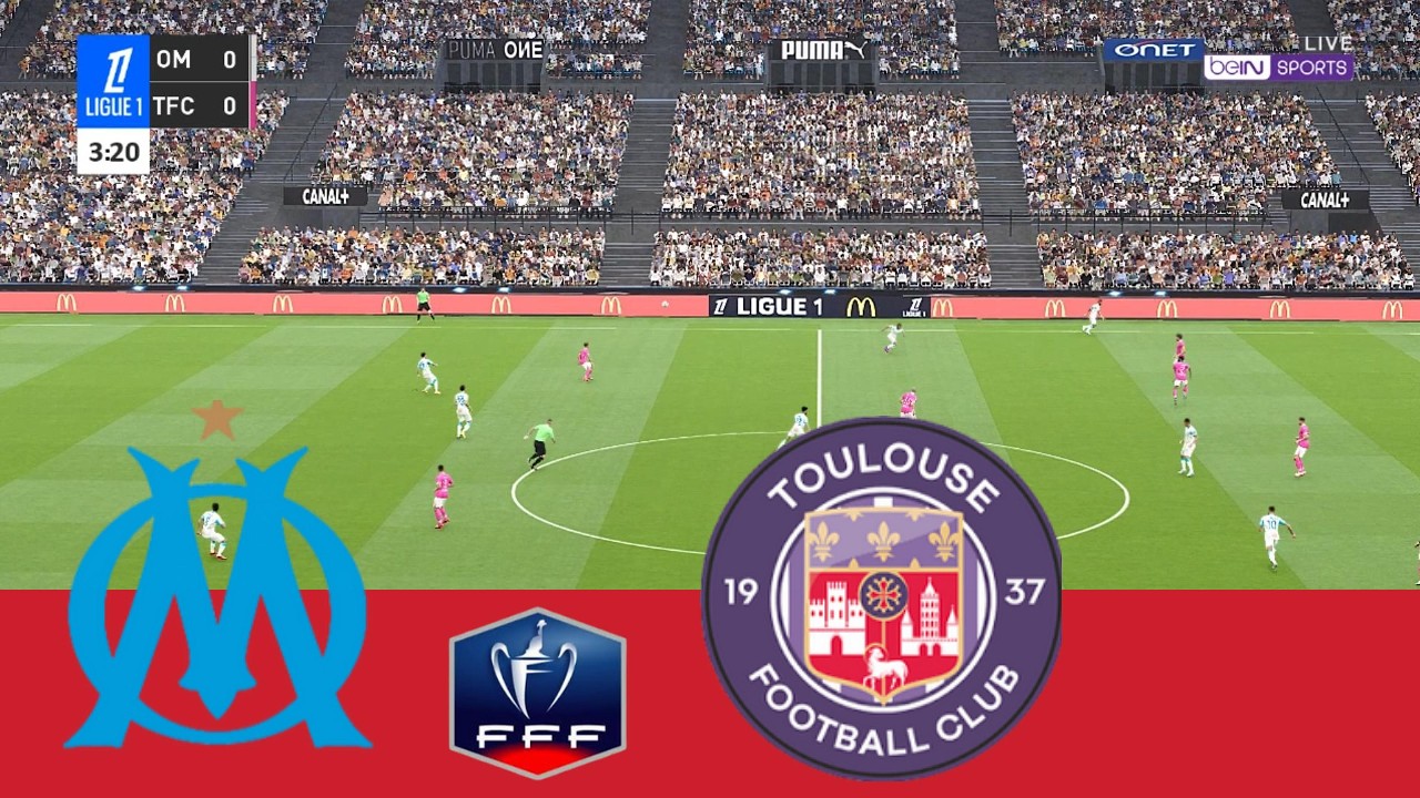 Marseille vs Toulouse – Coupe de France 25/26 | Match Complet & Tous les Buts | Simulation PES 2021