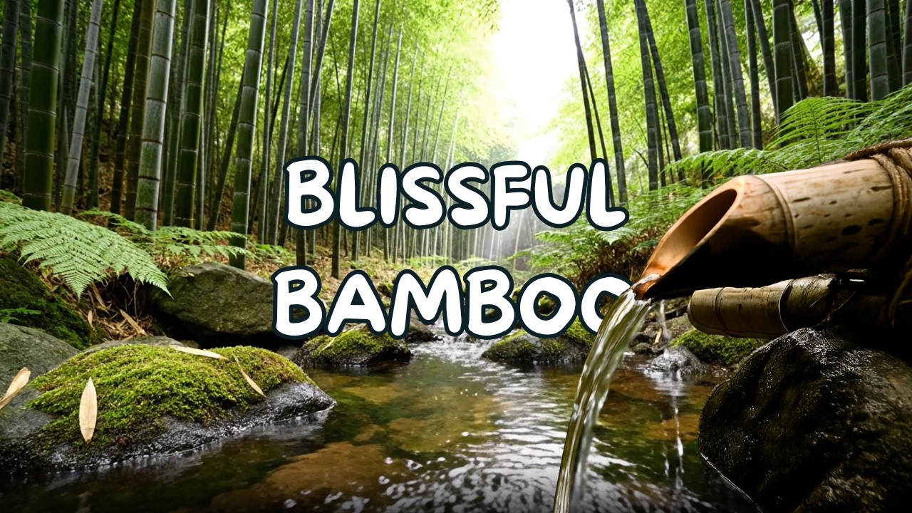 Japanese Bamboo Forest 🎋 Relaxing Water Sounds & Soothing Zen Music