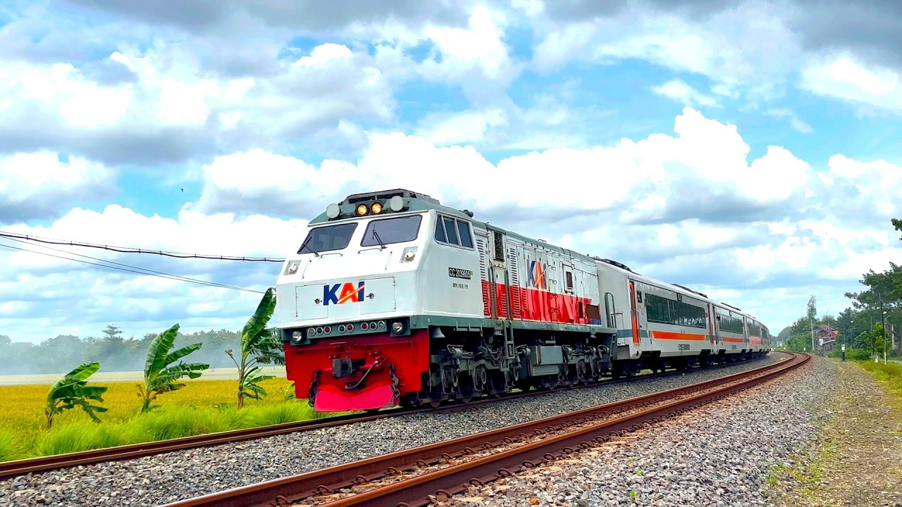 TOP KOMPILATION 8  in 1 High SPEED and SUPER Fast Train Videos |Diesel Trains | Indonesian Railways