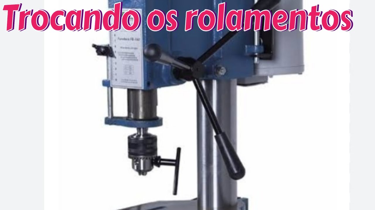 Como trocar rolamento eixo furadeira de bancada