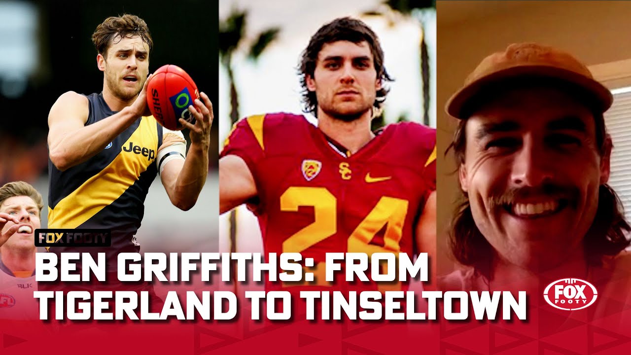 Tigerland to Tinseltown! Ben Griffiths traded Richmond for a shot at NFL | Fox Footy | Onside Kick