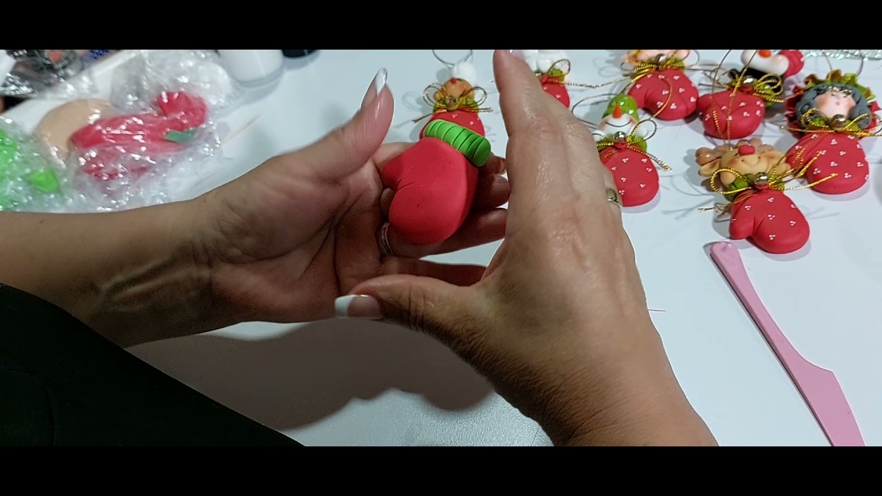 Guante Navideño Galleta ! Porcelanicron o Porcelana fría