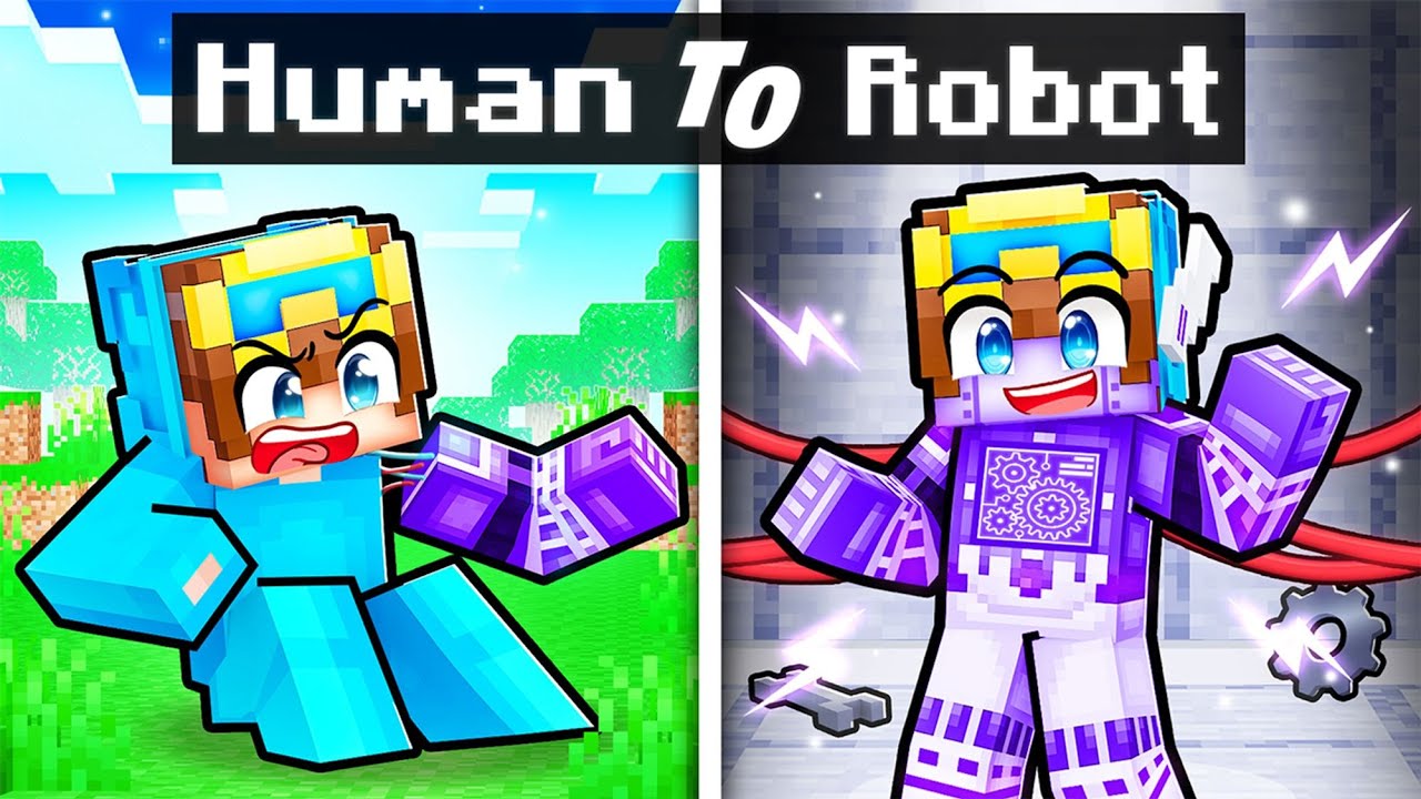 ЖИЗНЬ РОБОТА в Minecraft!