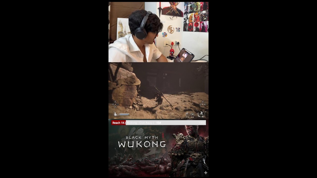 Chapter 2 – Day 3 | Tiger Vanguard Story Mode 🐯🔥 | Black Myth Wukong (Portrait)
