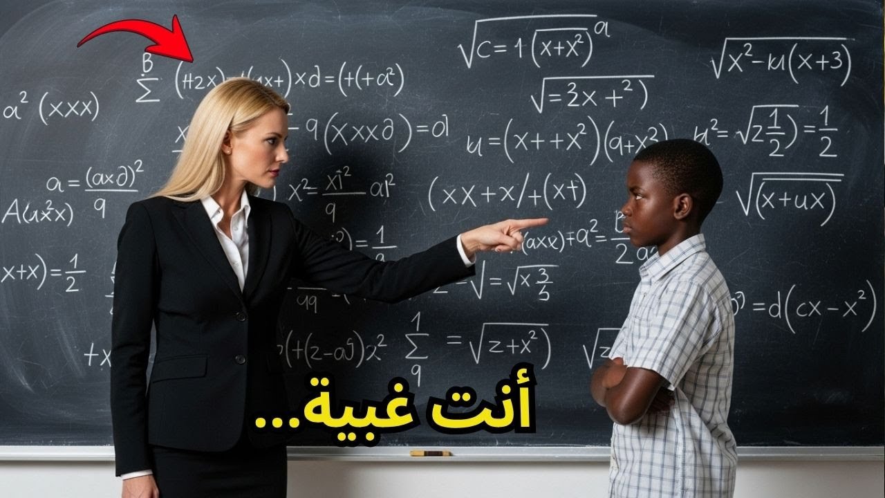 المعلمة أجبرت الطالب على حل معادلة معقدة لتسخر منه    دون أن تدرك أن لديه معدل ذكاء عبقري!