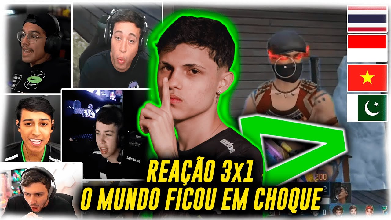 REAÇÃO DOS STREAMERS do MUNDO na JOGADA LOST 3x1 no FFWS 23 !