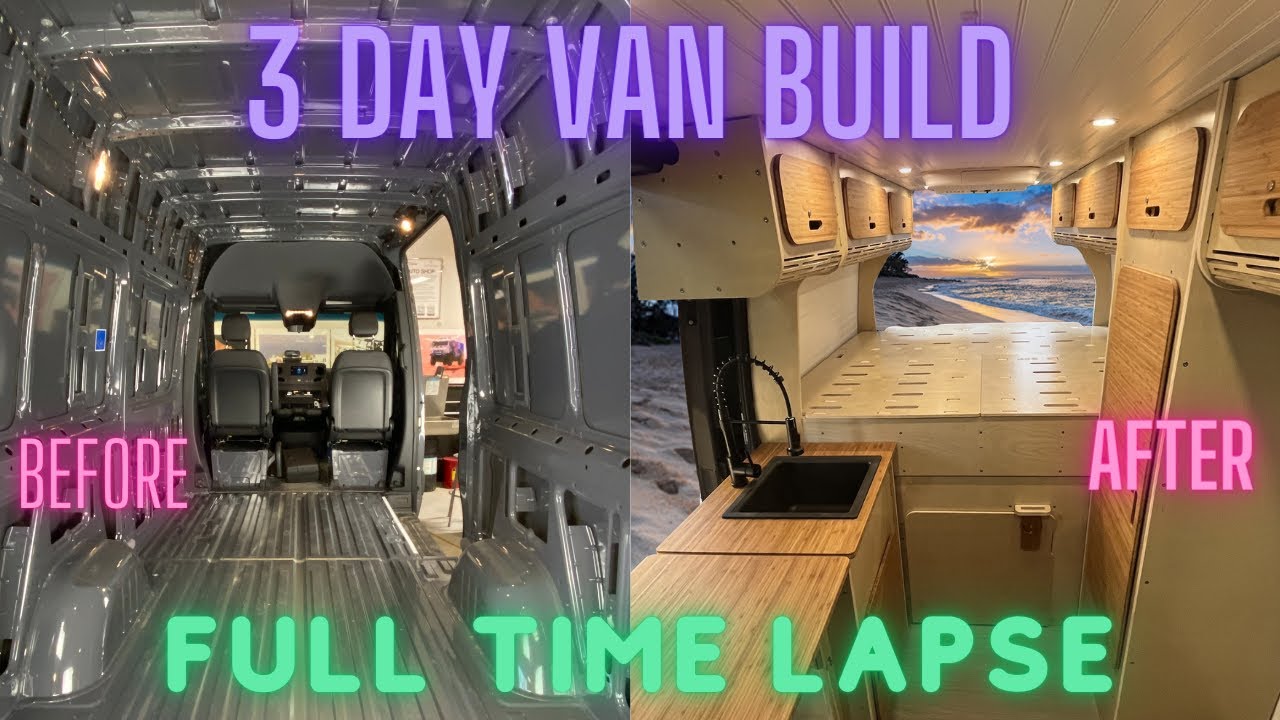 Sprinter Van Conversion Done In 3 days | Full Timelapse
