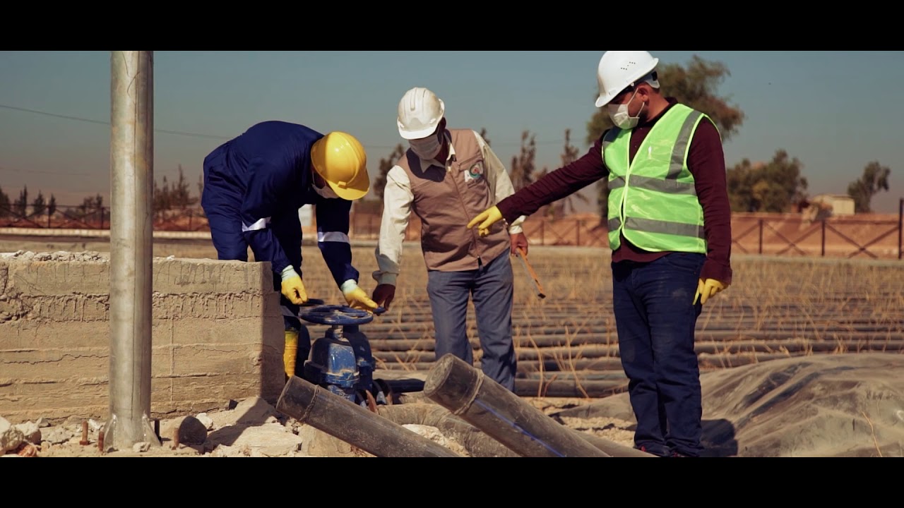 محطة معالجة مياه الصرف الصحي اللامركزية في بلدة رام حمدان.