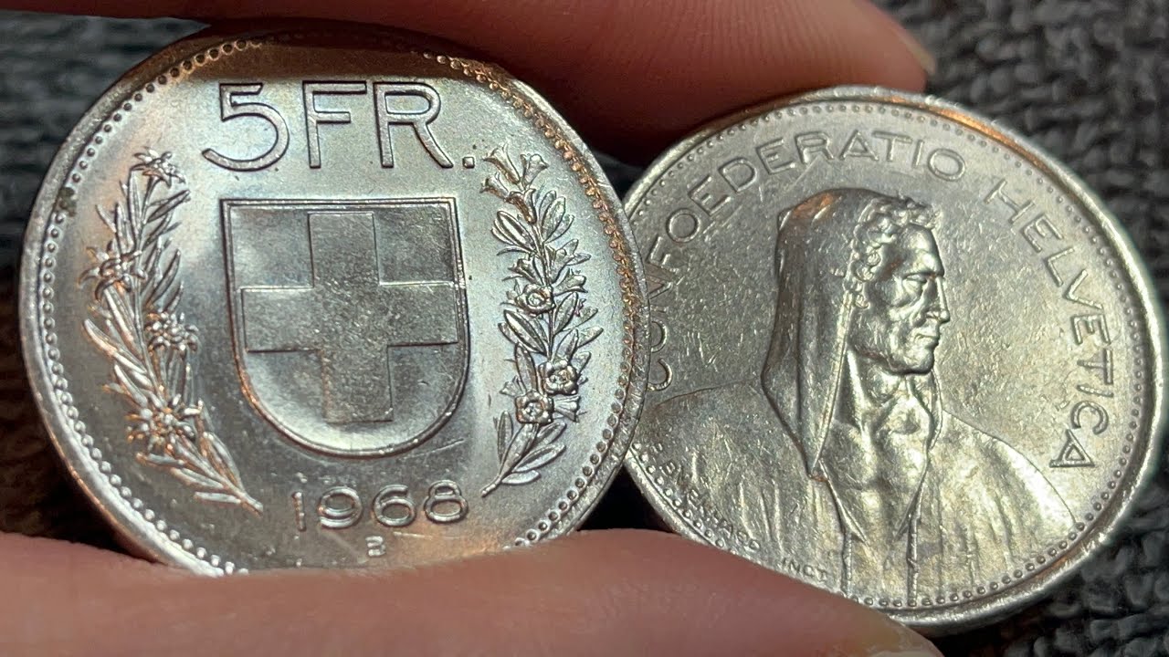 Moneta da 5 franchi della Svizzera del 1968 &bull; Valori, informazioni, conio, storia e altro