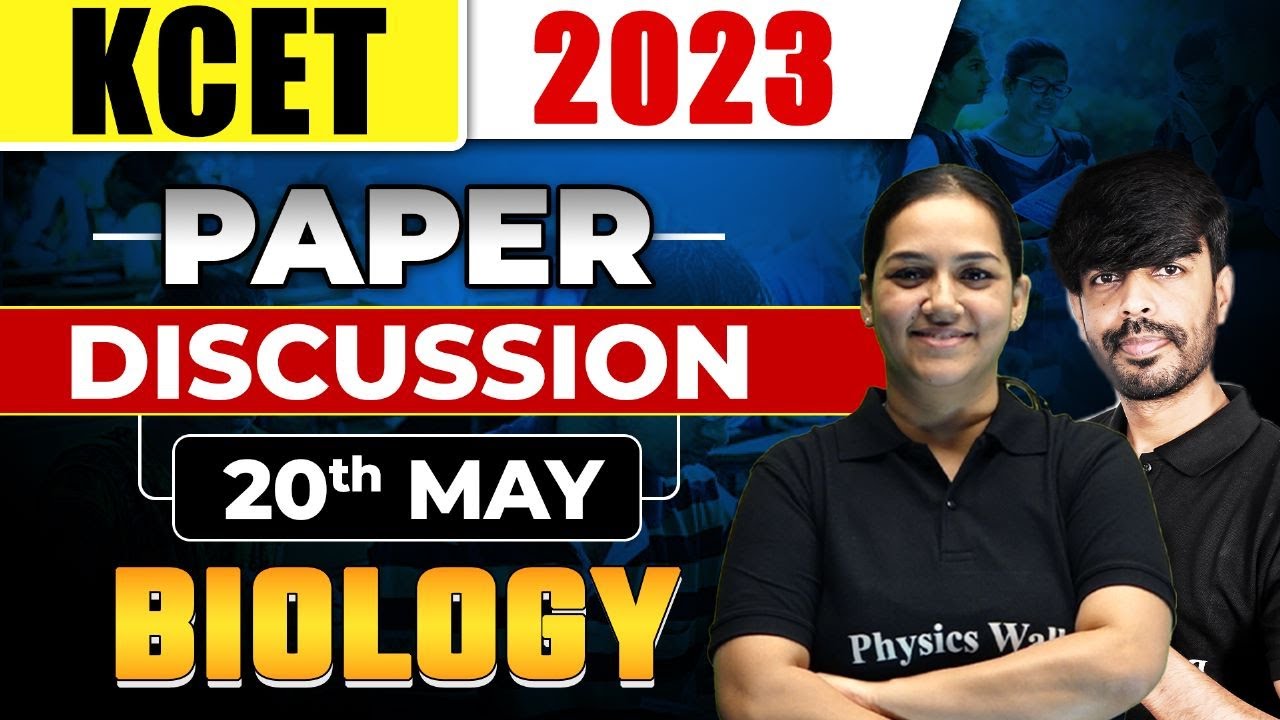 KCET 2023 BIOLOGY Paper Analysis | Discussion Along with Answer Keys 🔥🔥