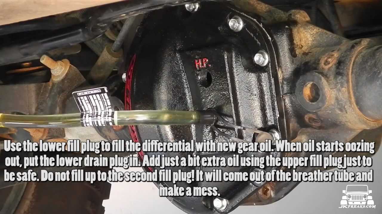 Jeep Wrangler JK Rear Differential Oil Change and Cover Replacement (Teraflex and Lube Locker)