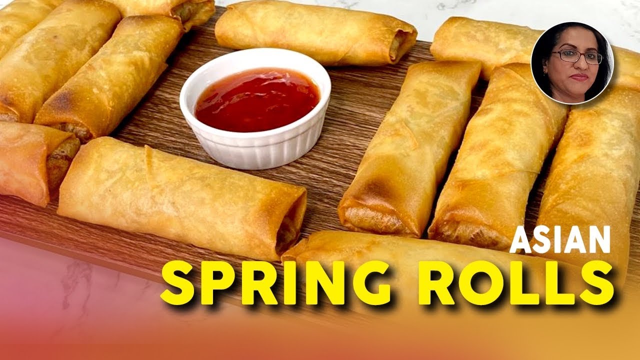 ASIAN SPRING ROLLS | An Easy Quick Snack for you! | Sarah's Herbs & Spices