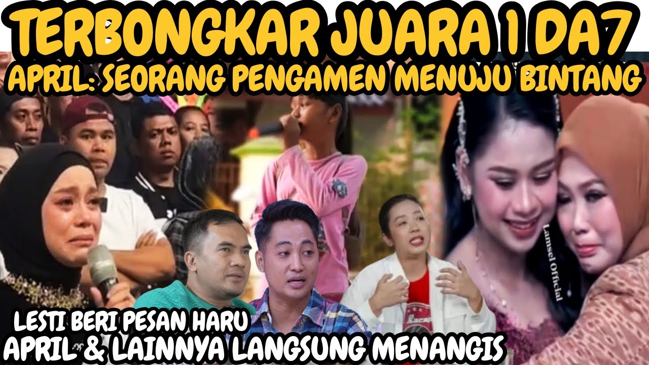 April Cirebon, Juara 1 Da7 Indosiar versi para senior - Lesti Kejora beri pesan haru untuk top 3 Da7