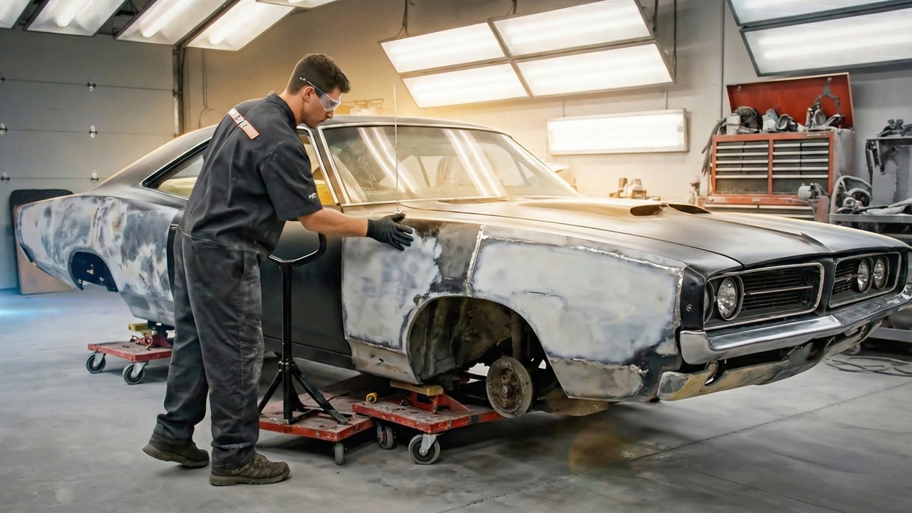 Restoring a 1969 Dodge Charger Hidden in a Scrapyard for 20 Years - ASMR Rescue