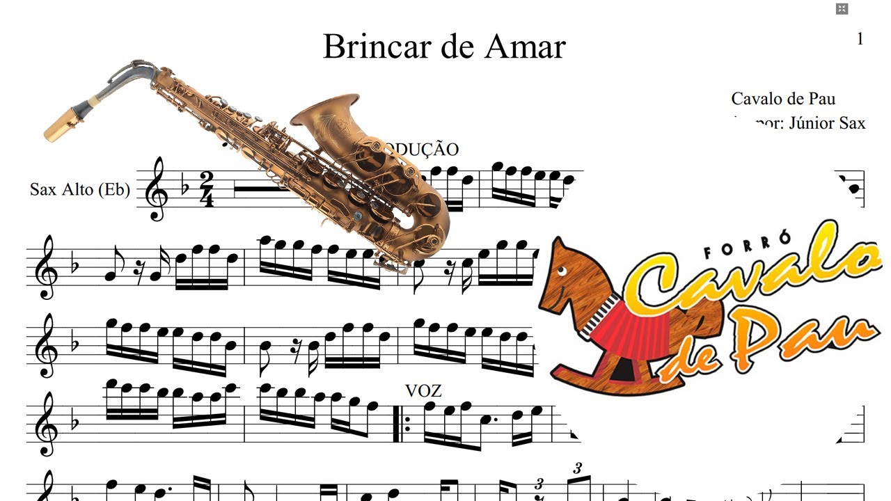 Partitura DEMO - Brincar de Amar (Cavalo de Pau) Sax Alto