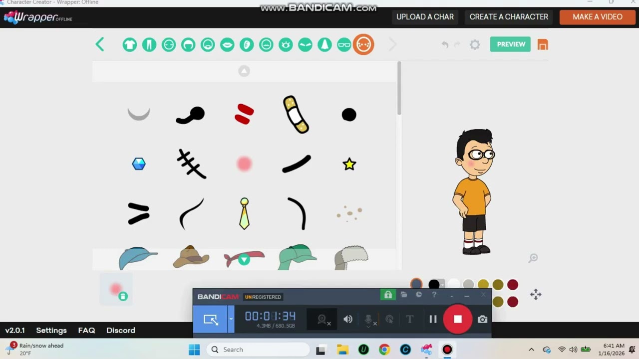 How to create me in wrapper offline and VYOND!