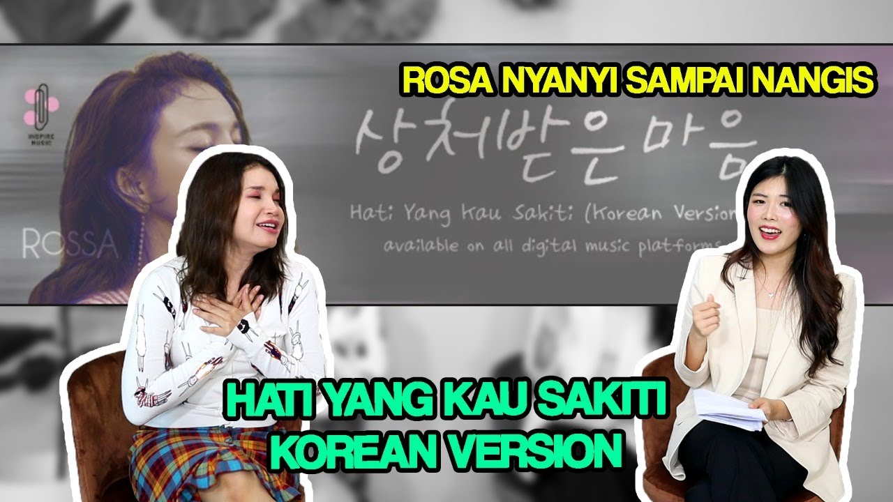 DIAJARIN NYANYI LANGSUNG ROSSA - HATI YANG KAU SAKITI VERSI KOREA  인도네시아 디바가수 로사언니 만났어요!