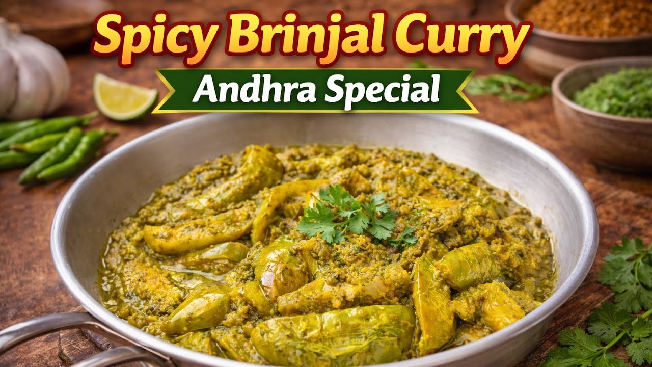 Spicy Brinjal Curry || Andhra Special #vankayarecipes #kathirikai #cooking #spicy #Gowri360