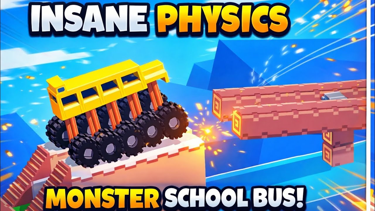 Monster School Bus vs Impossible Gap 😱 | Insane Physics Challenge!
