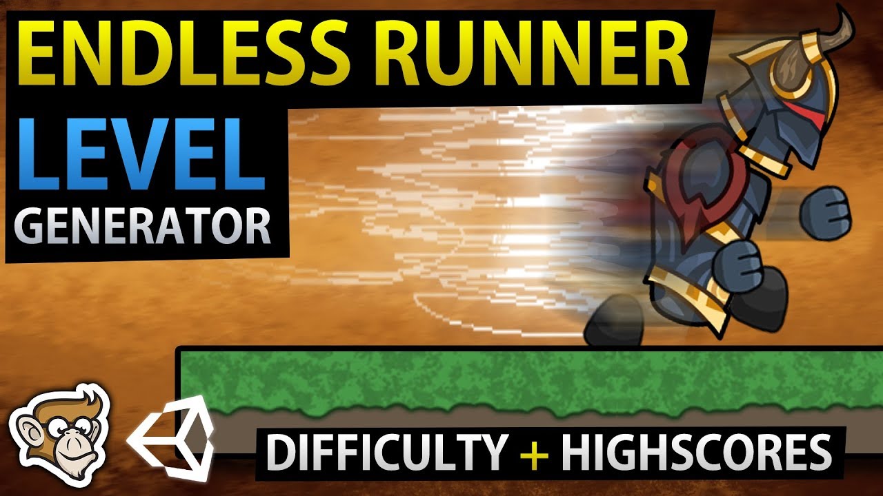 Endless Runner Level Generator (Difficulty + Highscores) in Unity